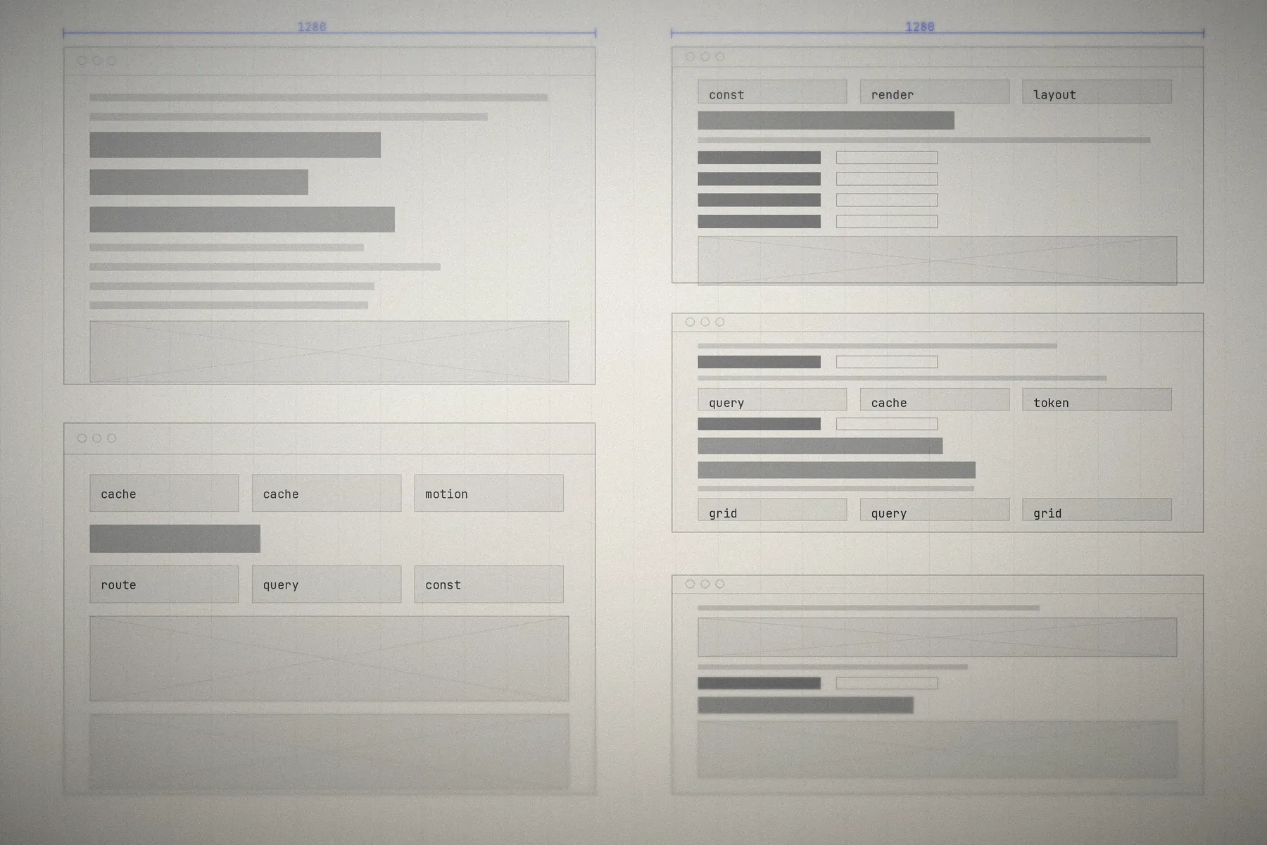 Interface layout studies for the Velora commerce experience shown as a design sheet.